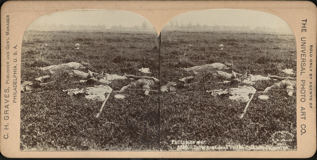 Philippine War. Insurgent dead on the field after a charge.